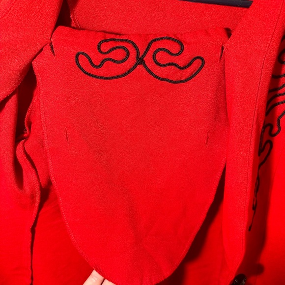 Vintage red blazer size 6 casual corner - Picture 7 of 9